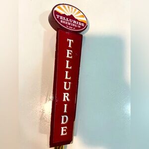 TELLURIDE BREWING- MOUNTAIN BEER- 3 SIDED BEER TAP HANDLE